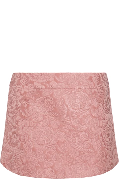 Dolce & Gabbana Skirts for Women Dolce & Gabbana Pink Cotton Skirt