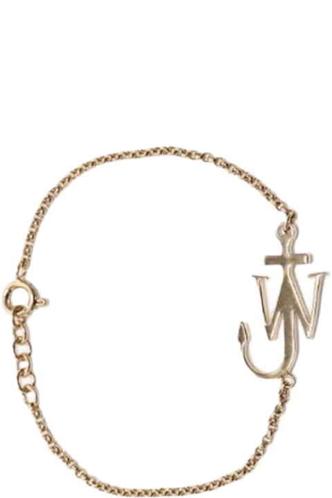 Jewelry Sale for Men J.W. Anderson Brass Logo Bracelet