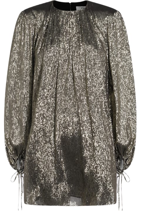 Chloé Topwear for Women Chloé Black Gold Mini Dress