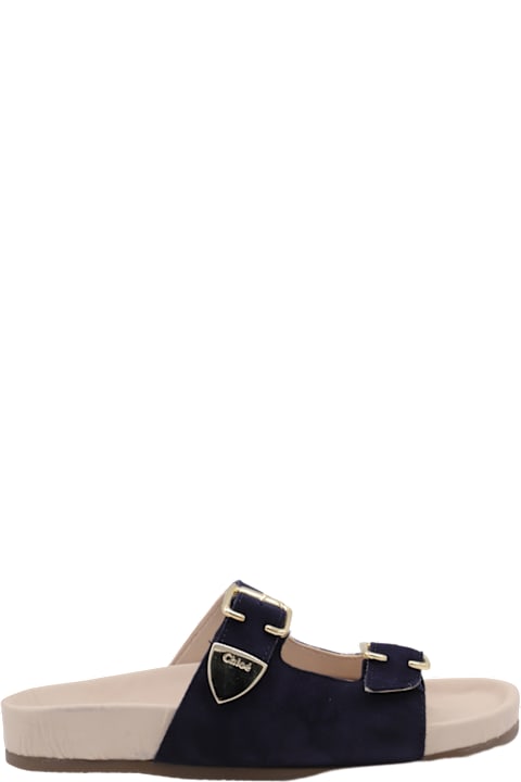 Chloé لـ Kids Chloé Dark Blue Sandals