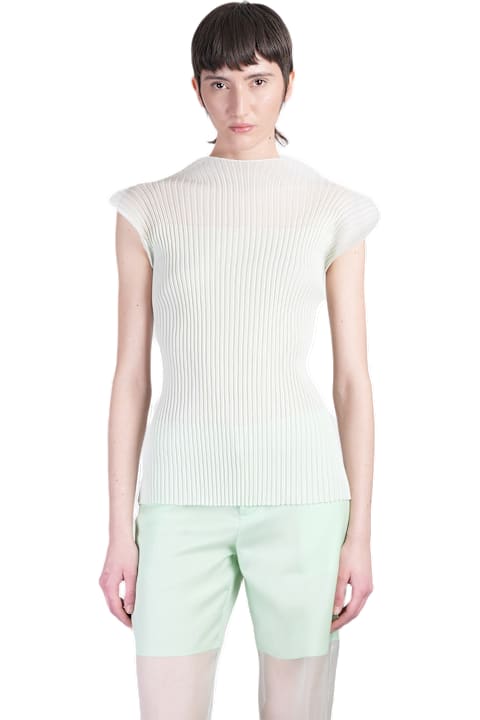 Del Core Clothing for Women Del Core Topwear In Green Silk