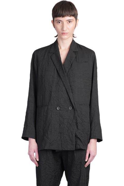 أدوات منزلية Holy Caftan Jam Blazer In Black Cotton