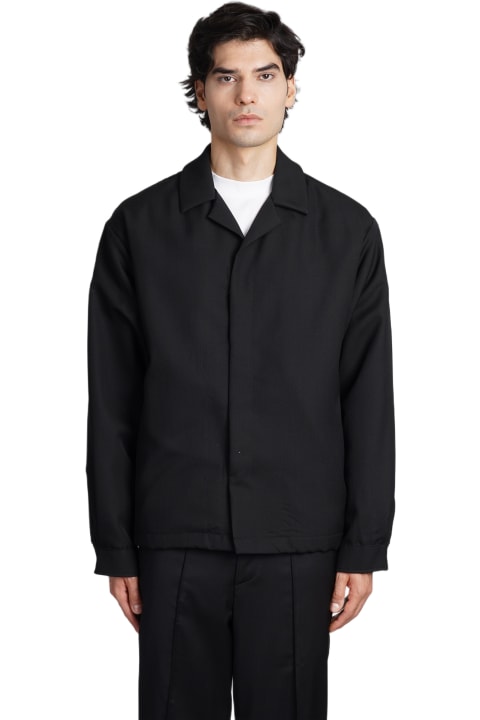 costumein Coats & Jackets for Men costumein Michael Dallas Casual Jacket In Black Wool