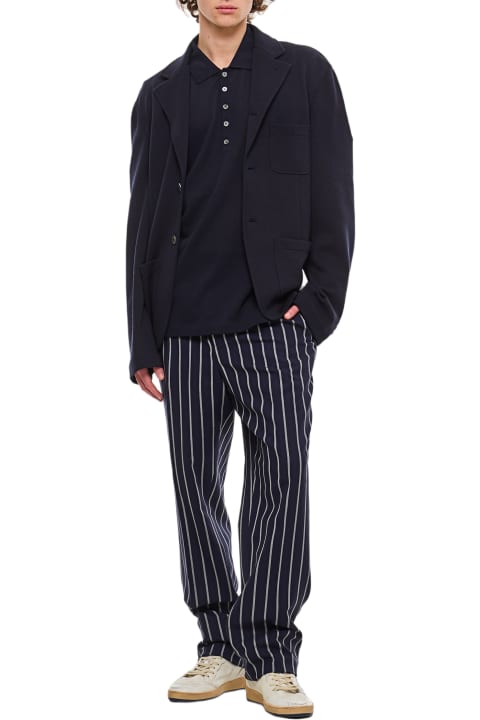 Thom Browne for Men Thom Browne Wool Bold Stripe Trousers