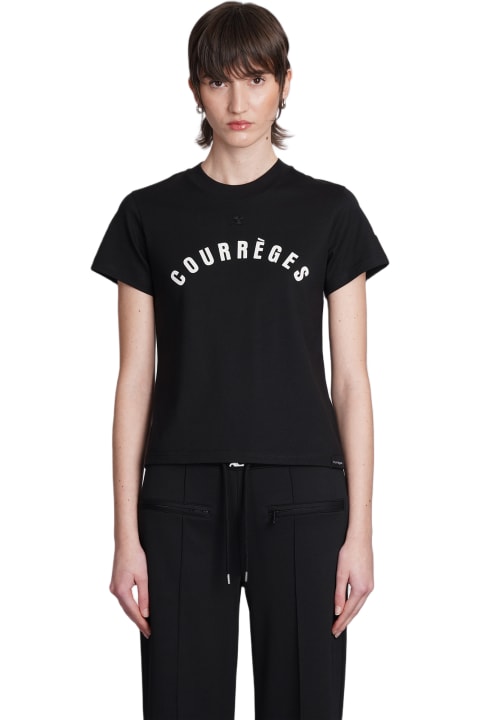 Courrèges for Women Courrèges T-shirt In Black Cotton