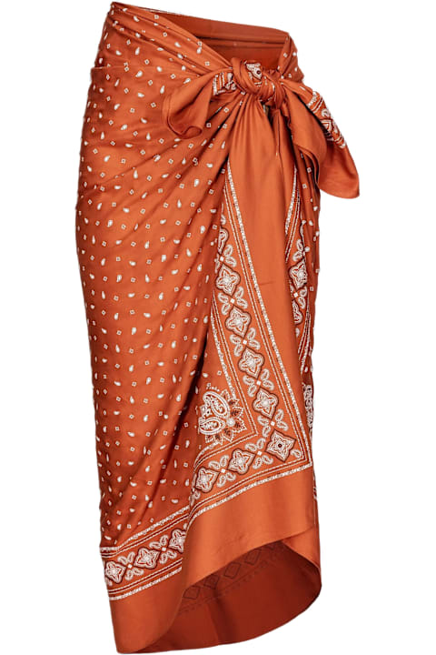 ウィメンズ Pinkoのスカート Pinko Bandana Print Viscose Skirt Pinko