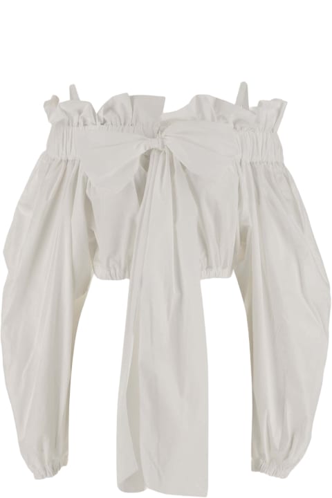 Fashion for Women Patou Cotton Crop Top With Bow