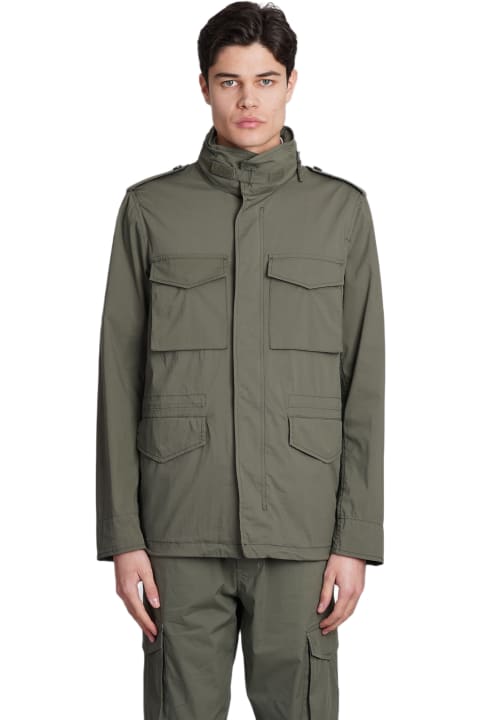 Aspesi Coats & Jackets for Men Aspesi Giub. Minifield Cot Casual Jacket In Green Cotton