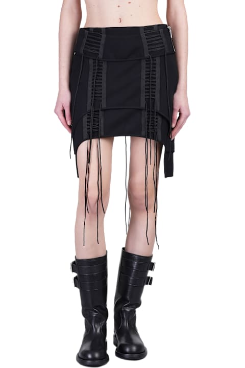Helmut Lang Clothing for Women Helmut Lang Skirt In Black Rayon