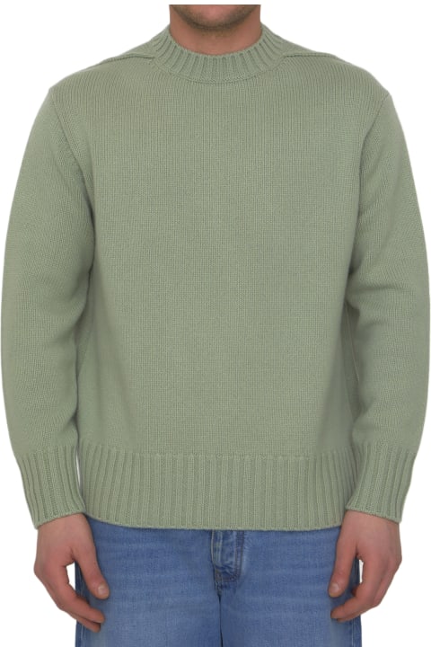 Lanvin for Men Lanvin Green Cashmere Sweater