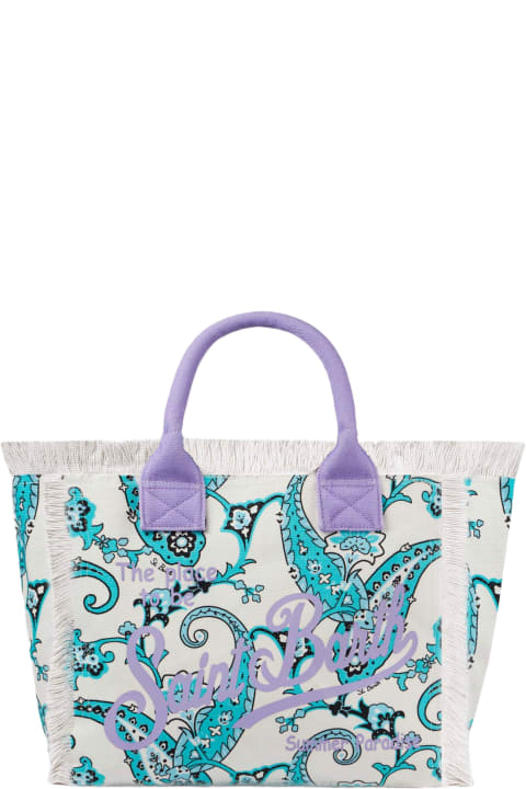 Homeware MC2 Saint Barth Vanity Canvas Shoulder Bag With Paisley Print
