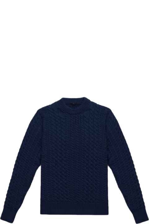 Homeware Larusmiani Cable Knit Sweater Col Du Pillon Sweater