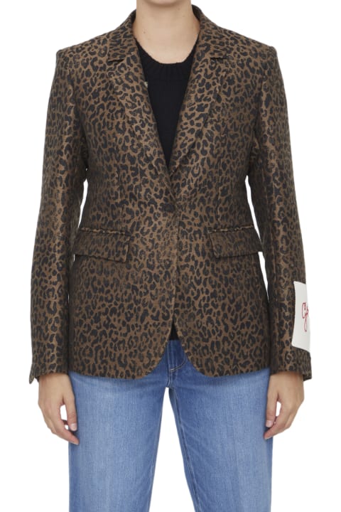 Leopard-print Jacket
