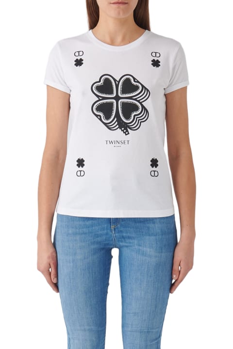 TwinSet Topwear for Women TwinSet Cotton T-shirt