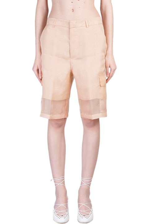 Del Core Clothing for Women Del Core Shorts In Rose-pink Silk