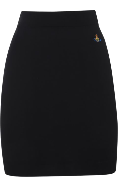 Vivienne Westwood Skirts for Women Vivienne Westwood Black Cotton Mini Skirt