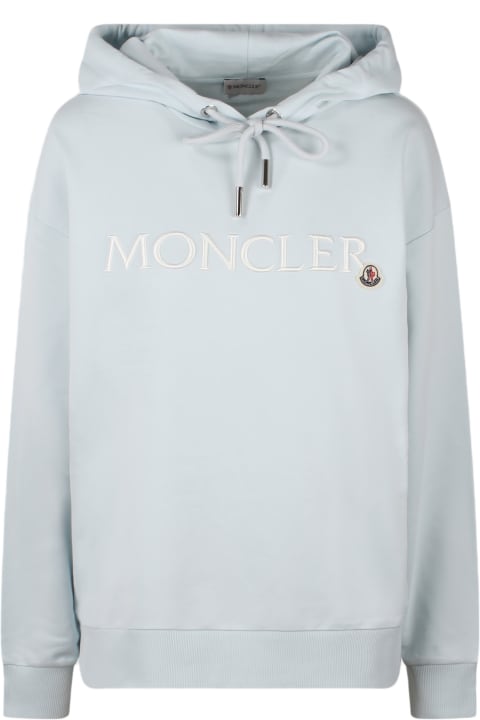 Moncler Clothing for Women Moncler Embroidered Logo Hoodie