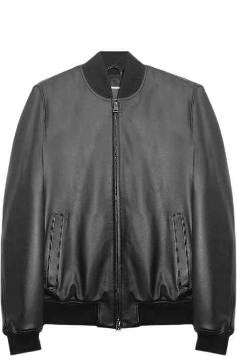 Larusmiani Coats & Jackets for Men Larusmiani Notthingam Bomber Leather Jacket