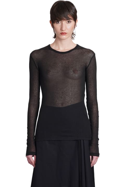 Ann Demeulemeester Dresses for Women Ann Demeulemeester Topwear In Black Cotton