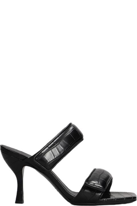 Perni 03 Sandals In Black Leather