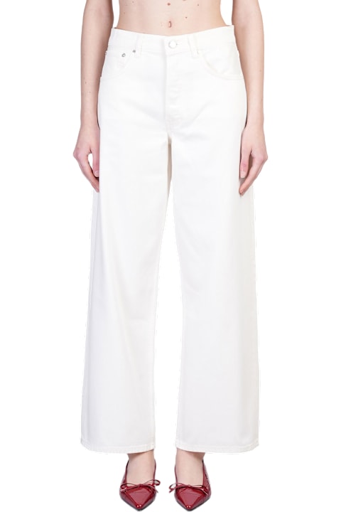 Anine Bing for Women Anine Bing Manon Jeans In Beige Cotton