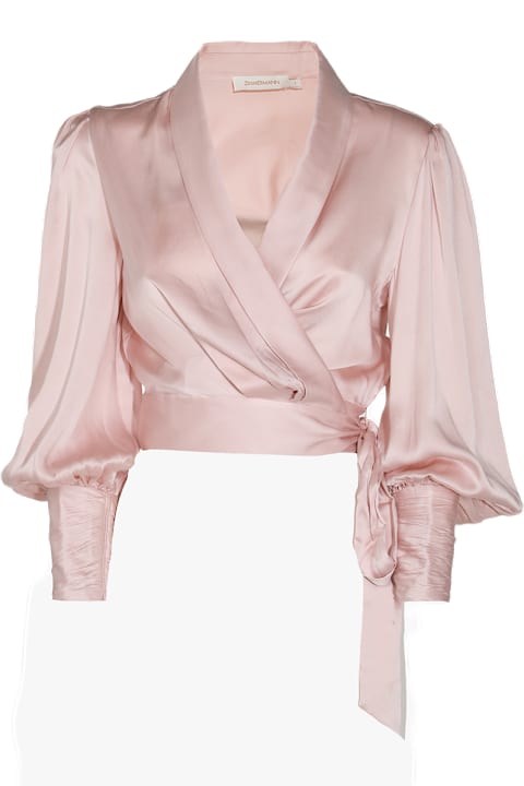 Homeware Zimmermann Light Pink Silk Top