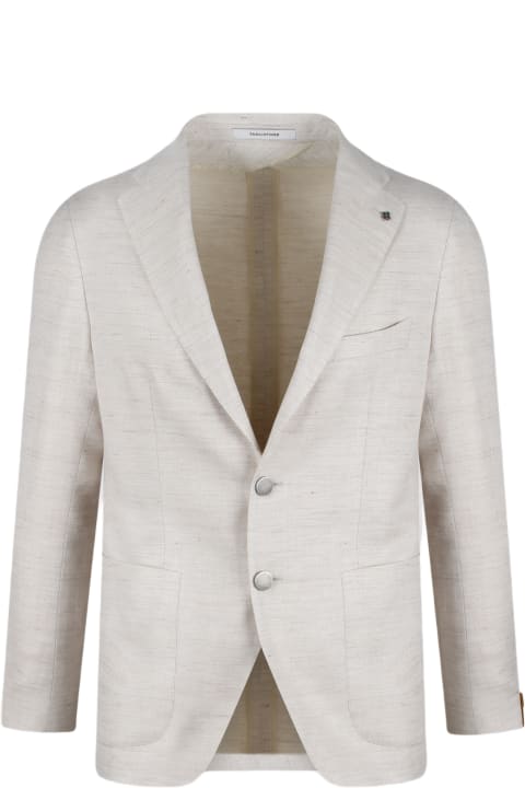 Tagliatore Coats & Jackets for Women Tagliatore Linen Cotton Blend Single Breasted Blazer
