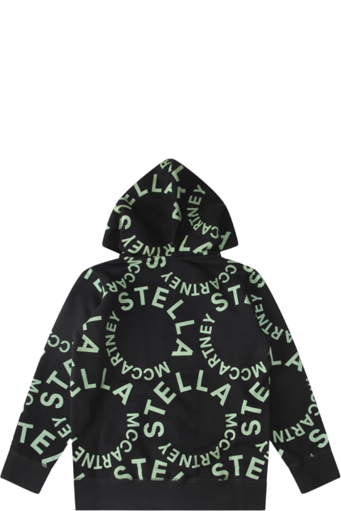 Fashion for Men Stella McCartney Black And Green Cotton Sweatshirt