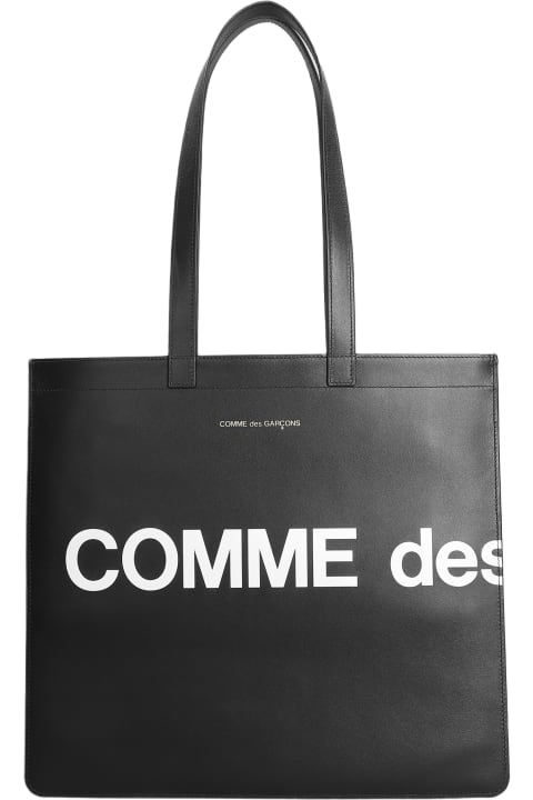 Fashion for Men Comme des Garçons Wallet Tote In Black Leather