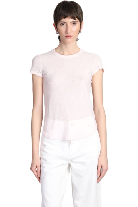 James Perse Clothing for Women James Perse T-shirt In Rose-pink Cotton