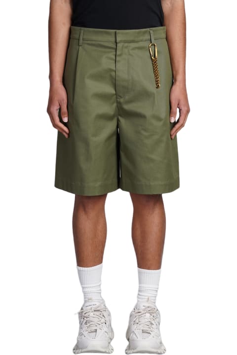 DARKPARK Clothing for Men DARKPARK Saint Shorts In Green Cotton