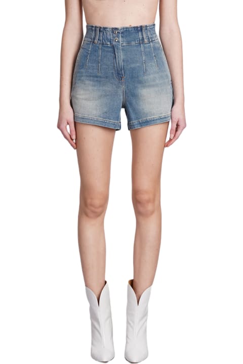 IRO Pants & Shorts for Women IRO Bianchi Shorts In Blue Cotton