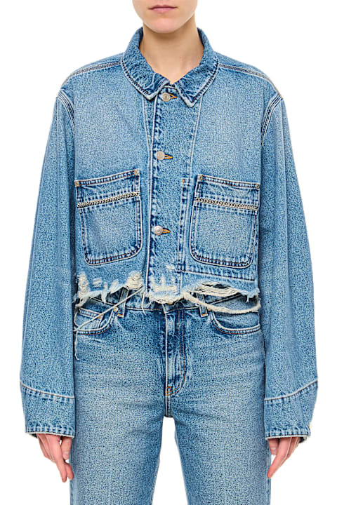 Stella McCartney Clothing for Women Stella McCartney Denim Jacket With Pocket Decoration