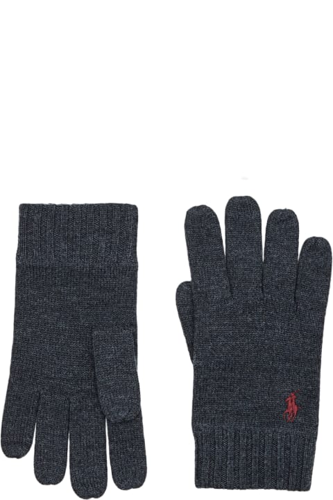 メンズ Polo Ralph Laurenの手袋 Polo Ralph Lauren Signature Pony Knit Touch Gloves