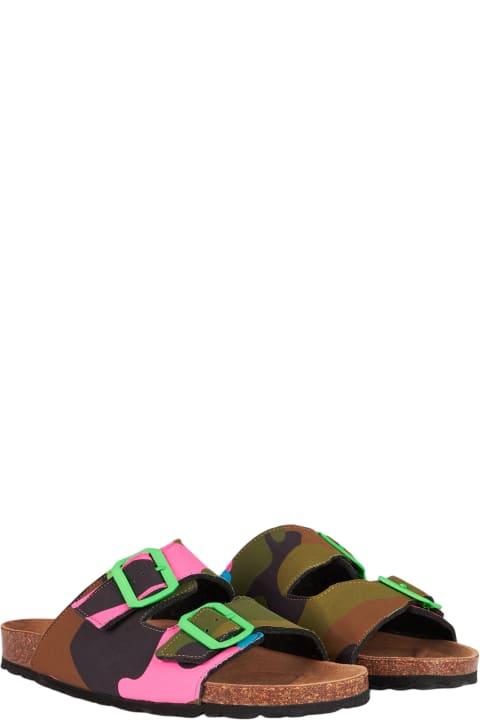 MC2 Saint Barth Other Shoes for Men MC2 Saint Barth Sandals With Multicolor Fluo Camouflage Print