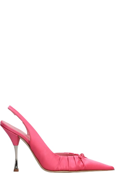 Blumarine High-Heeled Shoes for Women Blumarine Carla 104 Pumps In Fuxia Satin