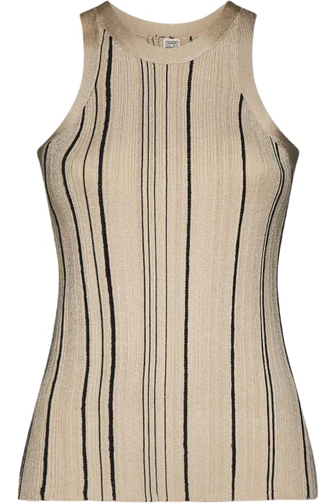 Totême Topwear for Women Totême Striped Rib-knit Tank Top