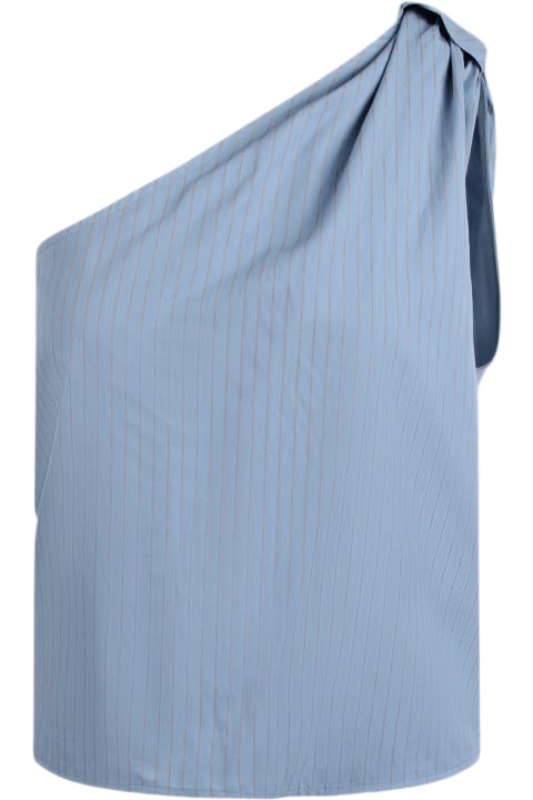 ウィメンズ新着アイテム Federica Tosi Federica Tosi One-shoulder Pinstriped Shirt