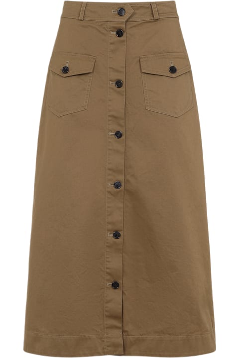 Saint Laurent Skirts for Women Saint Laurent Midi Skirt