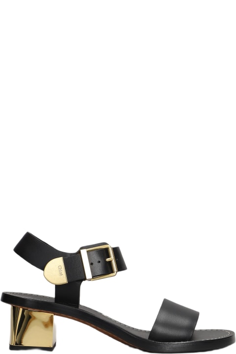 Chloé Sandals for Women Chloé Rebecca Sandals In Black Leather