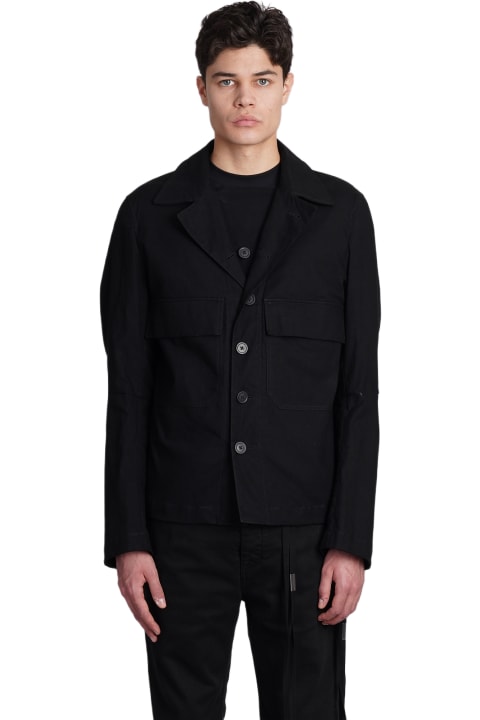 Ann Demeulemeester Coats & Jackets for Men Ann Demeulemeester Casual Jacket In Black Cotton
