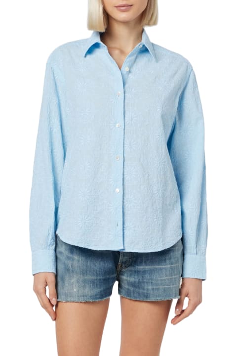 Homeware MC2 Saint Barth Woman Classic Sangallo Cotton Shirt Meredith