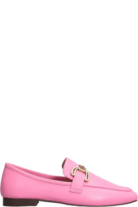 Bibi Lou Flat Shoes for Women Bibi Lou Zagreb Ii Loafers In Rose-pink Leather
