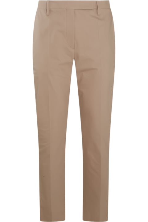 Pants & Shorts for Women Brunello Cucinelli Beige Cotton Pants
