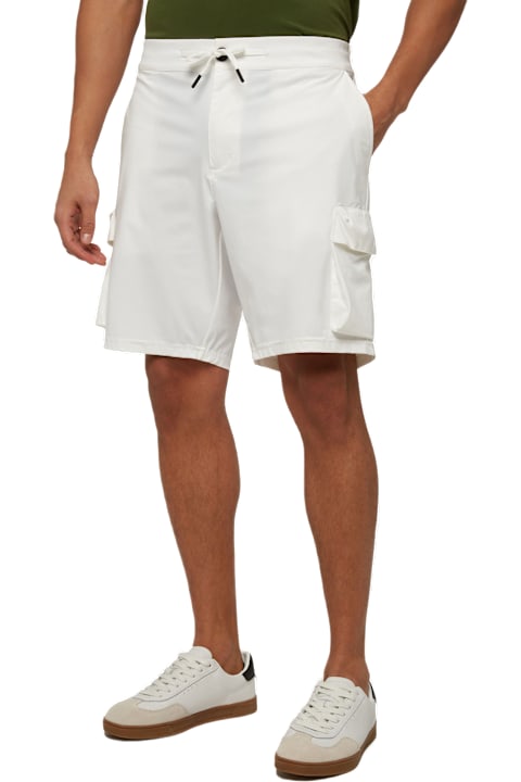 Homeware MC2 Saint Barth Off-white Technic Fabric Bermuda Shorts Deck