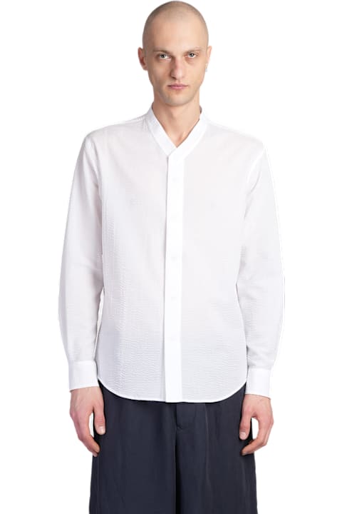Giorgio Armani for Men Giorgio Armani Shirt In White Cotton