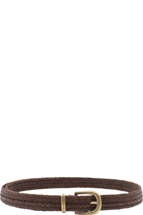 Brunello Cucinelli Belts for Women Brunello Cucinelli Dark Brown Leathet Belt