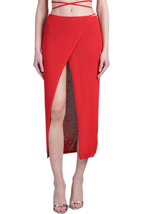 Laneus Clothing for Women Laneus Skirt In Red Viscose