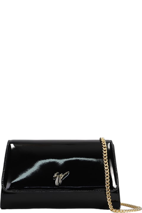 Luggage for Women Giuseppe Zanotti Cleopatra Shoulder Bag In Black Leather
