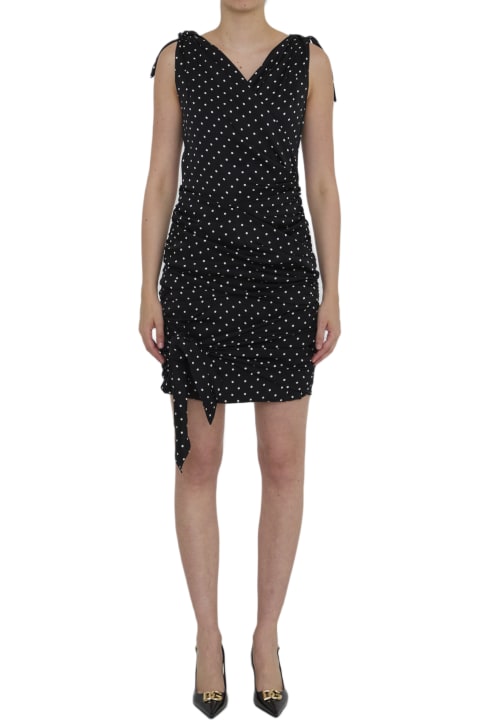 Dresses for Women Dolce & Gabbana Midi Dress With Polka-dot Print